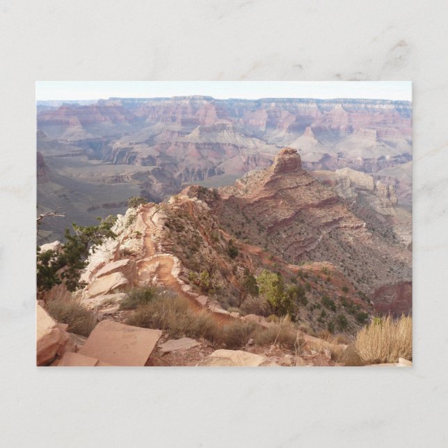 Blick auf Grand Canyon vom South Kaibab Trail Postkarte (Vorderseite)