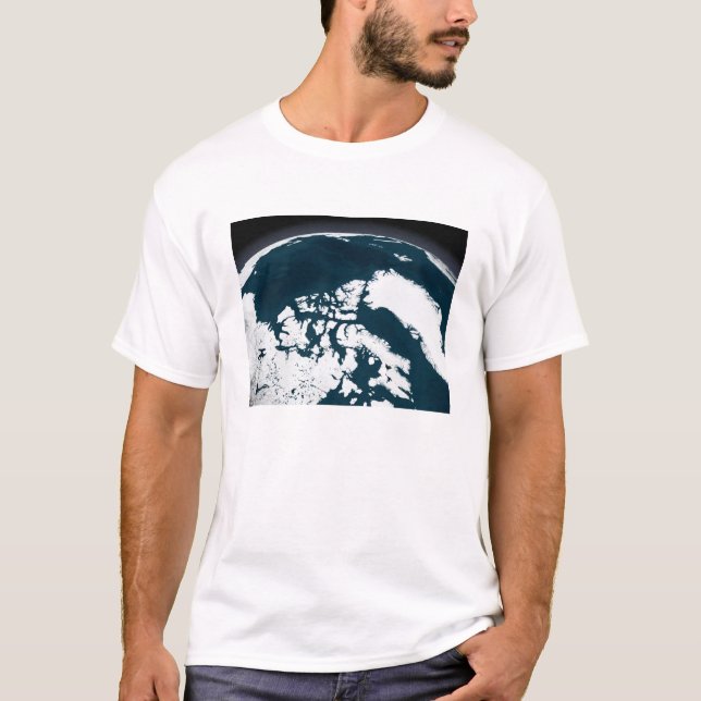 Blick auf Grönland und den Arktischen Ozean T-Shirt (Vorderseite)