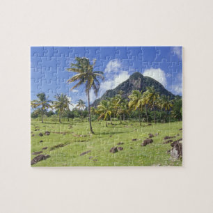 Blick auf Gros Piton entlang des historischen Pfad Puzzle