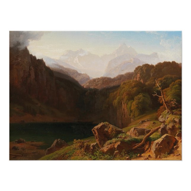 Blick auf Großglockner von Kals Poster (Vorderseite)