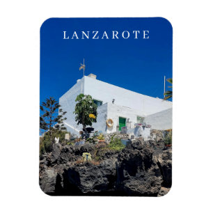 Blick auf Lanzarote Kühlschrankmagnet Magnet