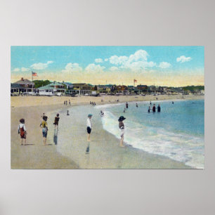 Blick auf Long Beach und Cape Ann Poster