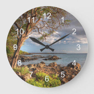 Blick auf Maui Große Wanduhr