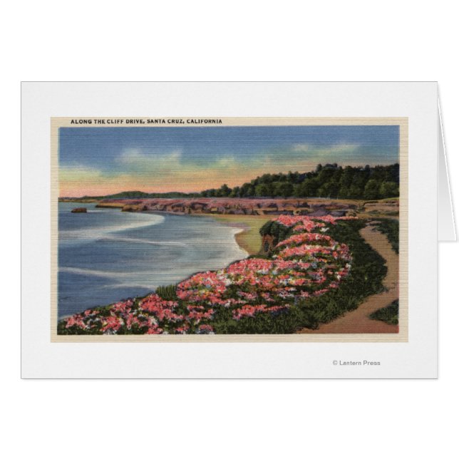 Blick auf Meer, Strand und Blume (Vorderseite (Horizontal))