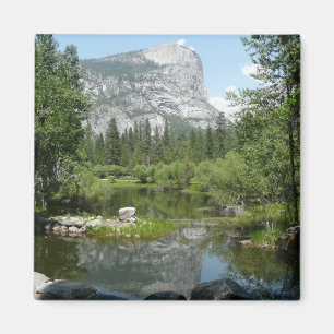 Blick auf Mirror Lake im Yosemite National Park Magnet
