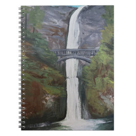 Blick auf Multnomah Falls Notizblock