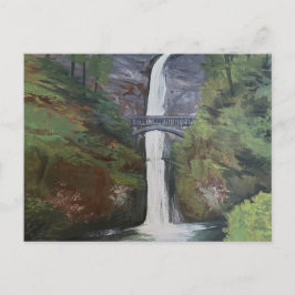 Blick auf Multnomah Falls Postkarte