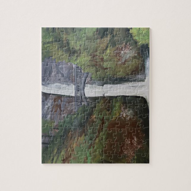 Blick auf Multnomah Falls Puzzle (Vertikal)