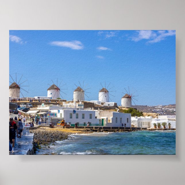 Blick auf Mykonos Griechenland Poster (Vorne)