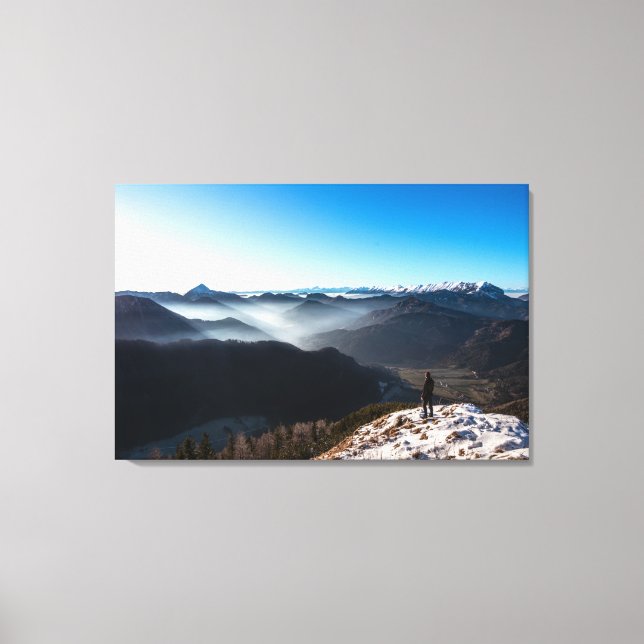 Blick auf neue Horizonte Leinwanddruck (Vorderseite)