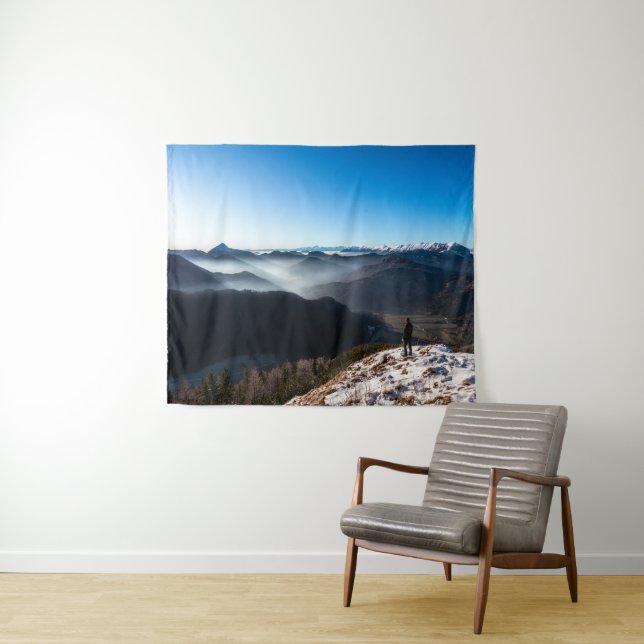 Blick auf neue Horizonte Wandteppich (Beispiel (Horizontal))