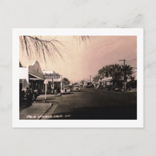 Blick auf Palm Springs, Kalifornien Vintage Postkarte