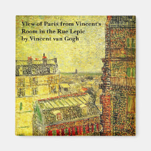 Blick auf Paris aus Vincents Zimmer von Vincent va Magnet