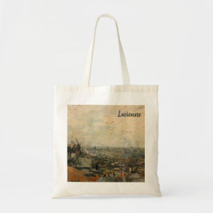 Blick auf Paris vom Montmartre von Vincent van Gog Tragetasche