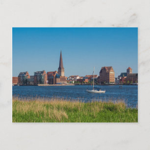Blick auf Rostock in Deutschland Postkarte