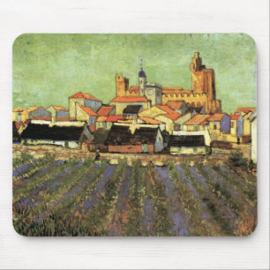 Blick auf Saintes Maries von Vincent van Gogh Mousepad
