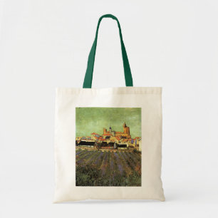 Blick auf Saintes Maries von Vincent van Gogh Tragetasche