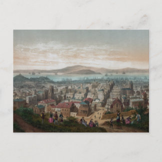 Blick auf San Francisco (1860) Postkarte