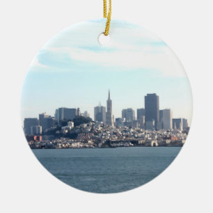 Blick auf San Francisco vom Bay aus Keramikornament