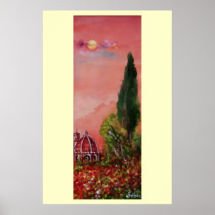 Blick auf Santa Maria del Fiore / Florenz bei Sonn Poster