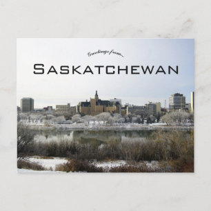 Blick auf Saskatoon Saskatchewan Postkarte