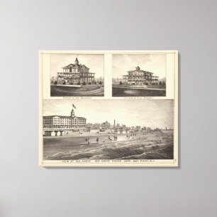 Blick auf Sea Grove, Cape May Point Leinwanddruck