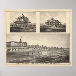 Blick auf Sea Grove, Cape May Point Poster