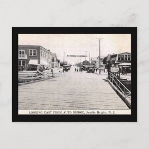 Blick auf Seaside Heights, New Jersey Vintage Postkarte