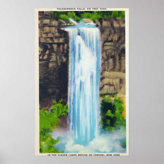Blick auf Taughannock Falls Poster (Vorne)