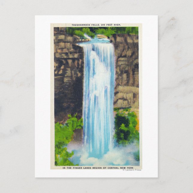Blick auf Taughannock Falls Postkarte (Vorderseite)
