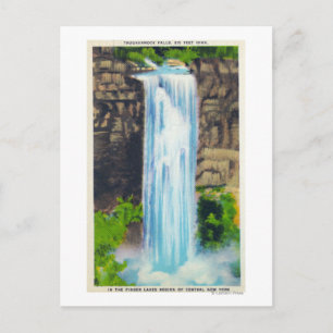 Blick auf Taughannock Falls Postkarte