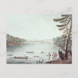 Blick auf Ticonabweicha von einem Punkt aus Postkarte