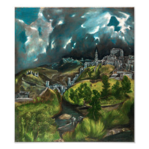 Blick auf Toledo El Greco Fotodruck