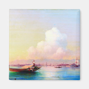 Blick auf Venedig vom Lido von Iwan Aiwasowski  Magnet