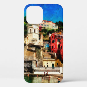Blick auf Vernazza, Italien. Aquarellmalerei conte Case-Mate iPhone Hülle