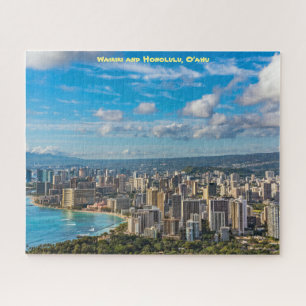 Blick auf Waikiki und Honolulu Puzzle