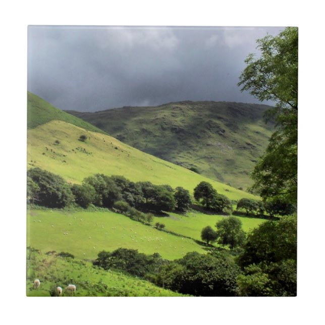 BLICK AUF WALES UK FLIESE (Vorderseite)