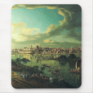 Blick auf Warschau von Praga von Bernardo Bellotto Mousepad