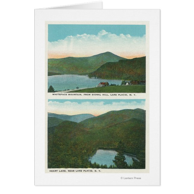 Blick auf Whiteface Mt von Signal Hill, Herz (Vorne)