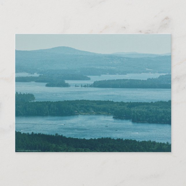 Blick auf Winnipesaukee Postkarte (Vorderseite)