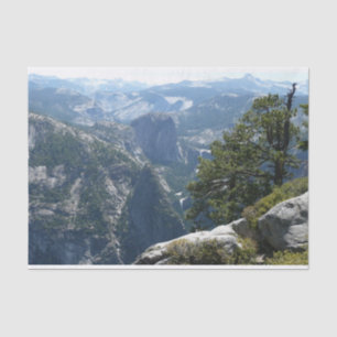 Blick auf Yosemite Mountain View im Yosemite-Natio Seidenpapier