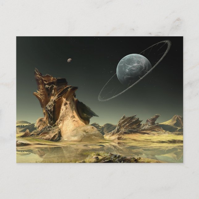 Blick auf Zuhause Postkarte (Vorderseite)