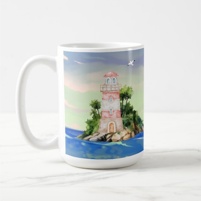 Blick aufs Meer Kaffeetasse (Links)