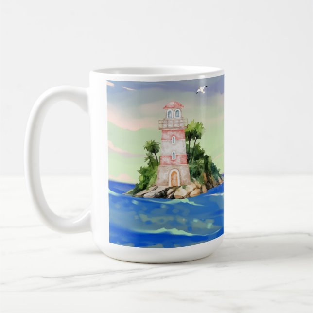 Blick aufs Meer Kaffeetasse (Links)