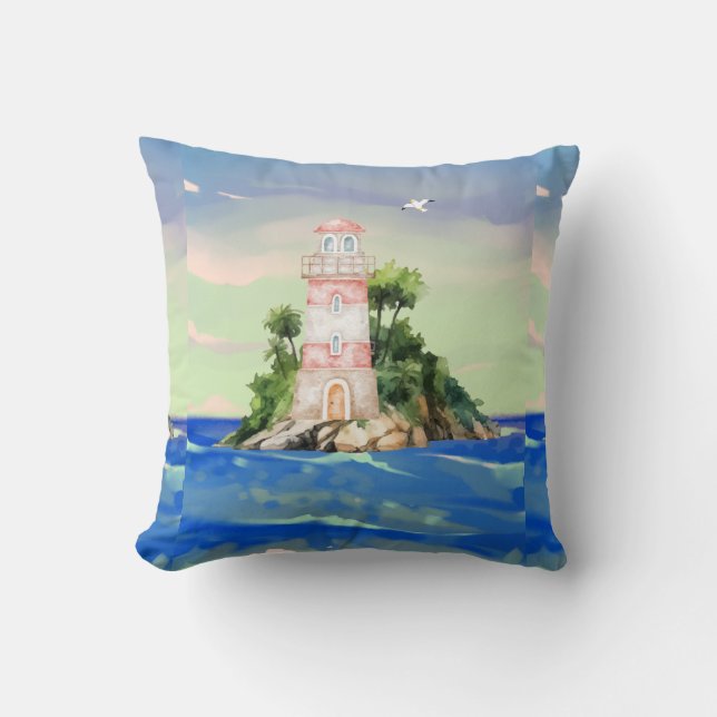 Blick aufs Meer Kissen (Vorderseite)