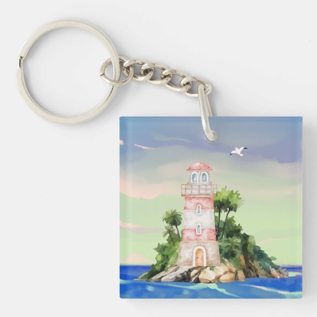 Blick aufs Meer Schlüsselanhänger (Vorderseite)