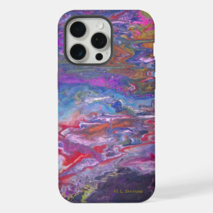 Blick aus dem Weltraum Malfluss Kunst iPhone 15 Pro Max Hülle