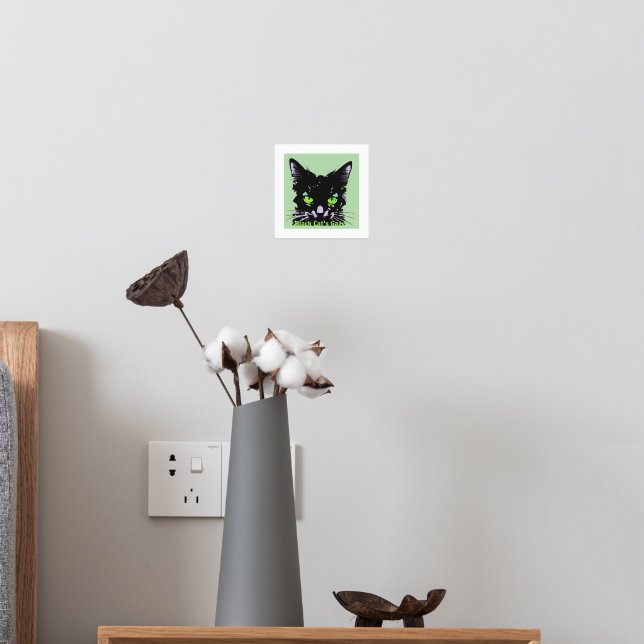 Blick der schwarzen Katze Foliendrucke (In Situ (Schlafzimmer 2))