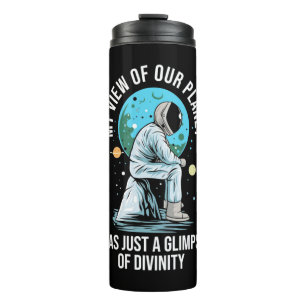 Blick des Astronauten auf unseren Planeten Thermosbecher