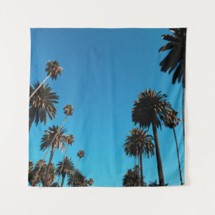 Blick des Wurms auf Bäume Wandteppich